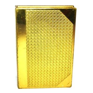 Vintage MCM Coty Woman's Compact Purse Or Pocket Size Gold Tone